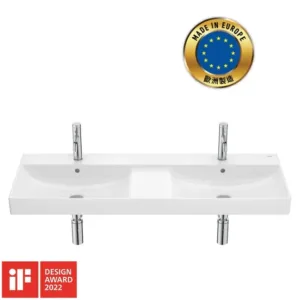 Roca A32768B000 ONA 掛牆面盆 (雙盆)